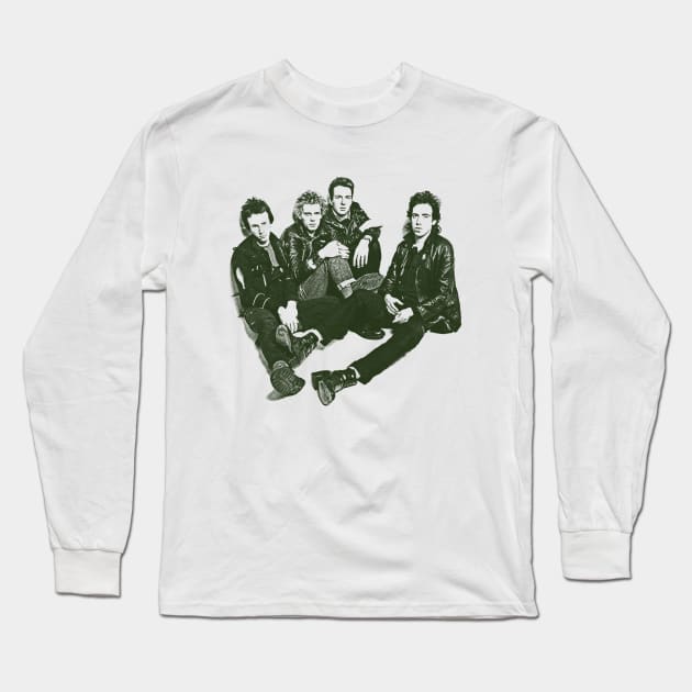 the clash punk Long Sleeve T-Shirt by fellfreestuffstudio